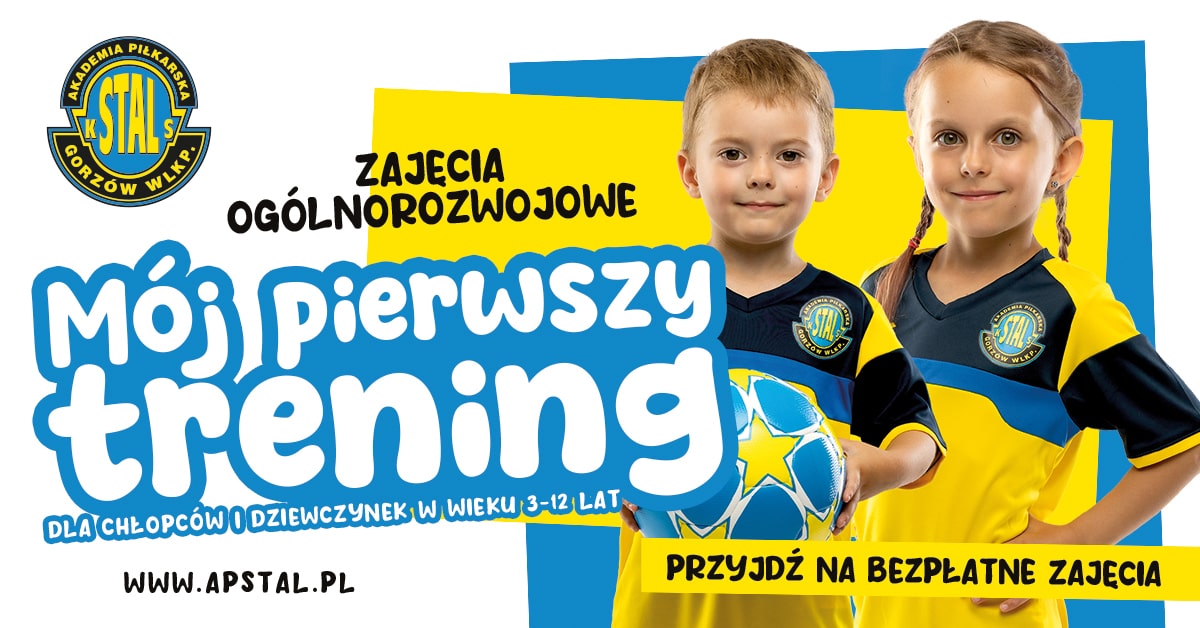 Treningi Akademii Stal Gorzów dla dzieci w wieku 3-6 lat
