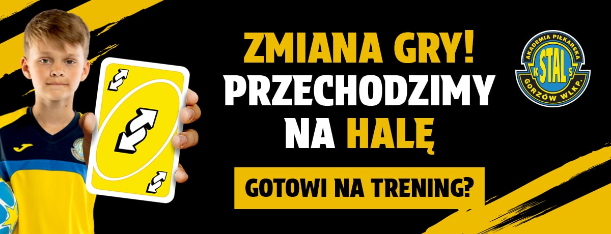 Trenujemy na hali - Akademia Piłkarska Stal Gorzów 